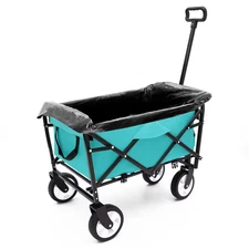 9.7 Cu. Ft. Steel Garden Cart with Heavy-Duty Rust-Resistant Frame, Dual-Layer E