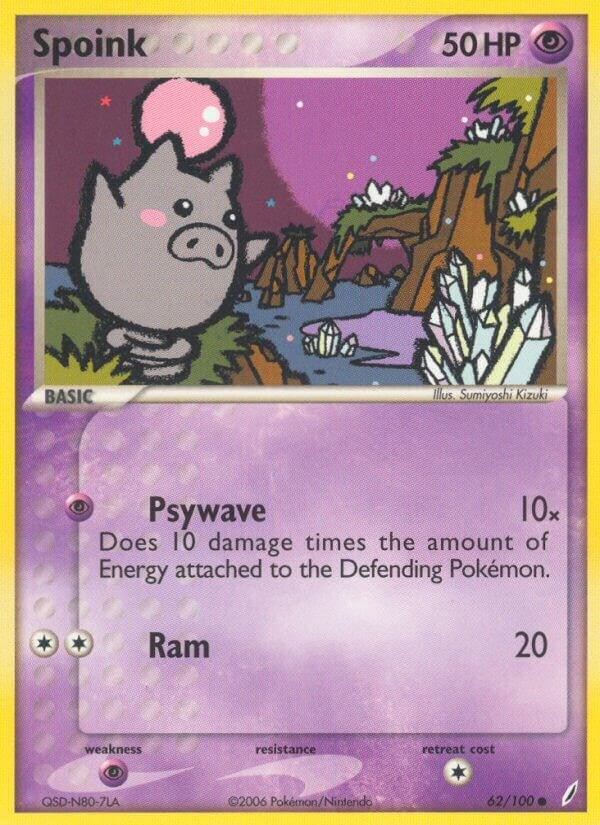 Spoink Common Crystal Guardians 62/100 LP