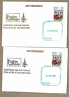 Australia 1980 BERGEN Sydpex First Day & Last Day Cancelled Lettersheet x2