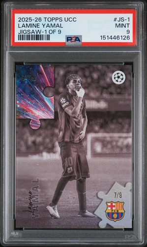 Lamine Yamal #JS-1 2025 Topps UEFA Jigsaw card