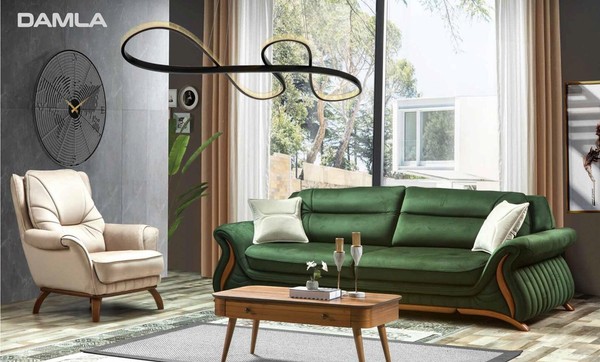 Luxus Klassische Textil Couchen Design Sofa 3+1 Sitz Sessel Couch Polster Sofas-image