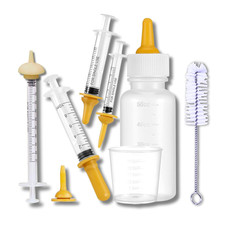 Newborn Pet Feeding Kit, 50Ml Nursing Bottle  Syringe Set for Puppies, Kittens,