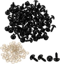 10mm Plastic Safety Eyes with Washers, 80 Pcs for Crafts and Toys