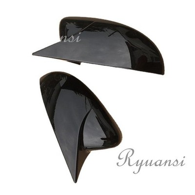 Glossy Black Side Mirror Cover For VW Passat B7 CC Scirocco Jetta MK6 2011-2018