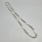 21" Navajo Bench Melon Bead Necklace Sterling Southwest Squash Pawn — photo 2