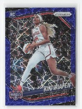 2025 Panini Prizm WNBA #72 Kiki Iriafen Blue Velocity Prizms