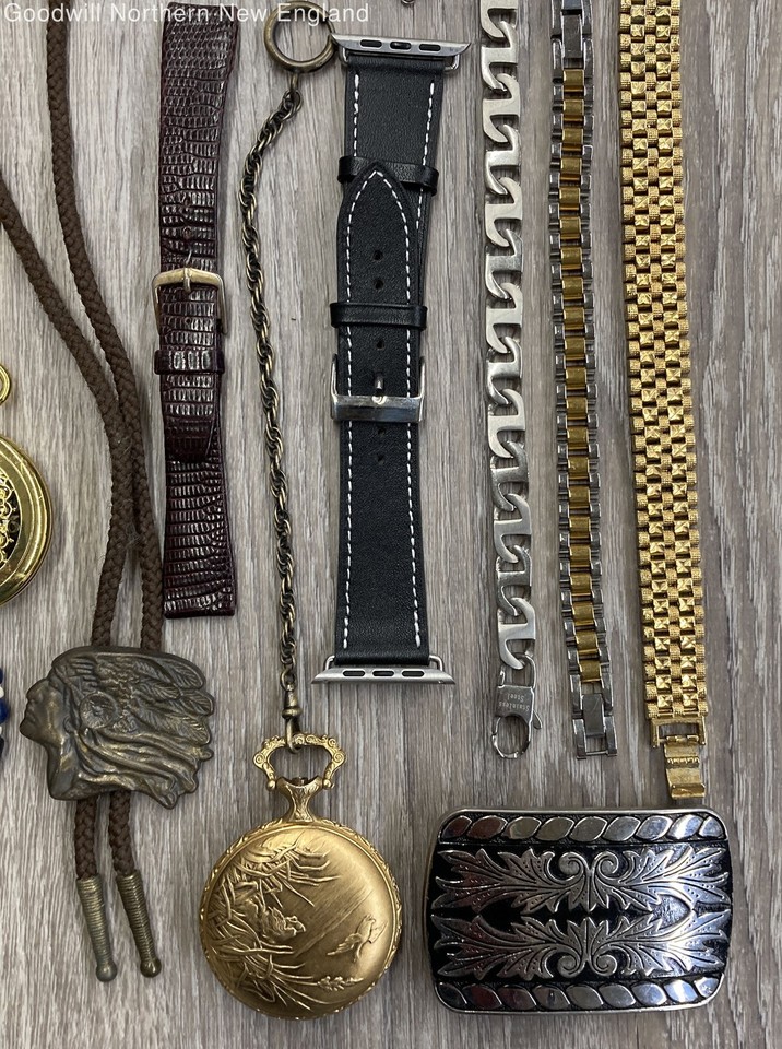 Mens Costume Jewelry & Accessories Lot w. Bolo Tie Keychains Swank ...