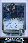2025 Bowman Draft Chrome 1st Billy Carlson Prospect Autograph Auto W220