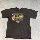 Vtg Harley Davidson T Shirt Mens XL Black Graphic Print Made in USA Streetwear