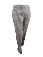 Nine West Women's Plus Size Plaid Trousers