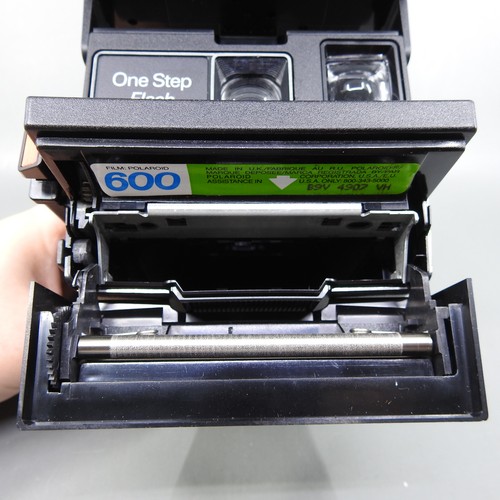 Polaroid OneStep Flash Instant Camera Black 600 Film Original Box Manual READ - Picture 3 of 15