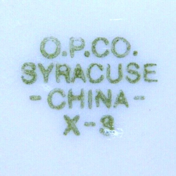 nao海外shopgallery Vintage O.P. Co. Syracuse China #SY452 Naval Anchor