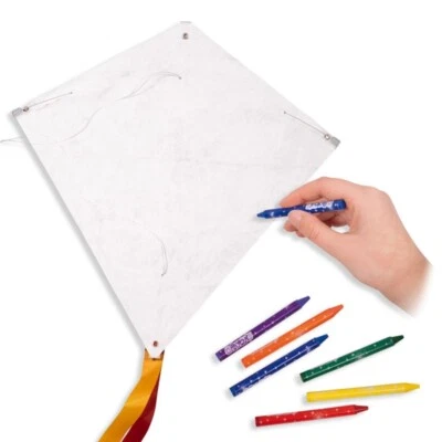 CIM Drachen Bausatz Workshop Eddy Kinderdrache basteln Wachsmalstift