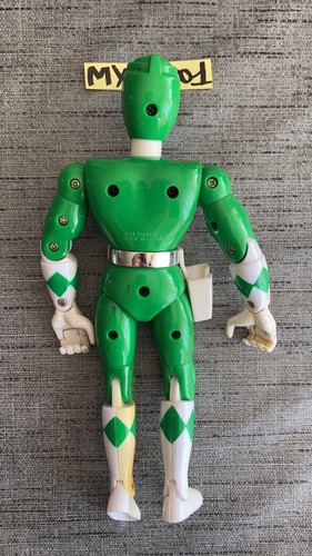 Figurine vintage 1993 Power Rangers Vert 20cm - Bandai - OCCASION - Picture 2 of 8