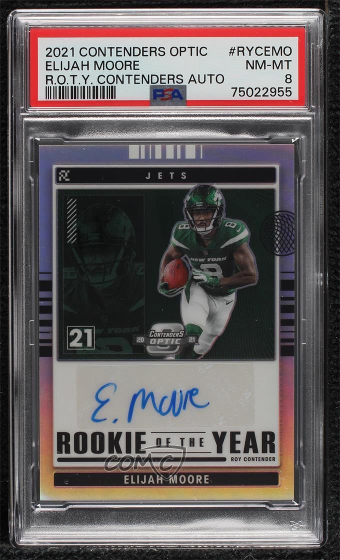 Elijah Moore Panini Contenders Optic Rookie of the Year Contenders Autographs #RYCEMO Base