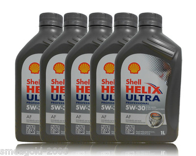 Shell Helix Ultra Professional AF 5W 30 5x1 Liter Motoröl Ford ACEA A5/B5 jaguar