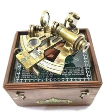 Antique Maritime Nautical Sextant Telescope Vintage Astrolabe Ship's Instruments