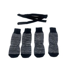 4-Piece Adjustable Non-Slip protective Dog Socks-Nylon/Cotton