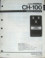 Yamaha Service Manual for Guitar Pedals Choose: CH COD DDS DM FL GB GC MBD PH100