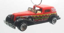 Christmas Ornament for 1935 Classic Caddy Cadillac Red Black