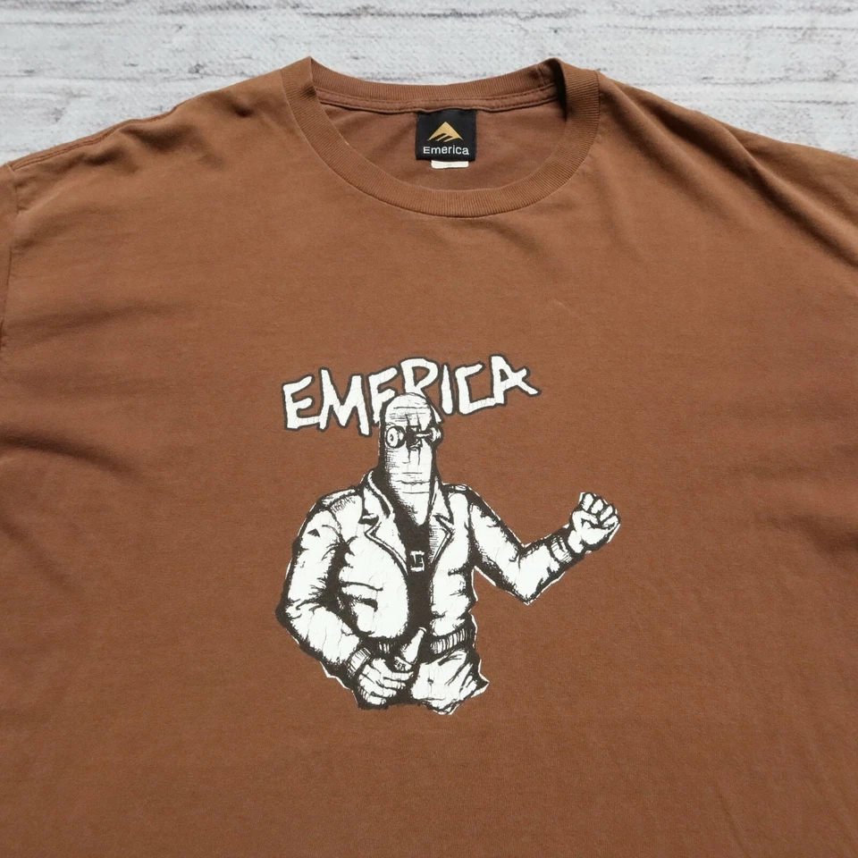 Camisa Cabeza Emerica SK8 Vintage Años 90 Talla XL Skate Punk Foto 2 de 4