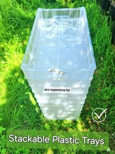 💥✅ 4 Extra Strong Heavy Duty Stackable Storage Trays, Crates, Boxes DIY, Home ✅
