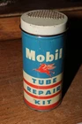 Vintage Mobil Pegasus Tube Repair Kit Can Tin Advertisement Can Great Colors