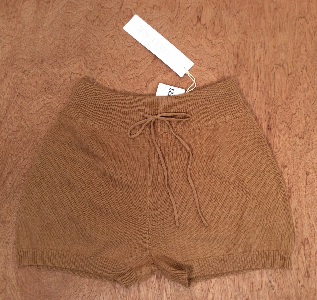 Drawstring Knit Shorts For Women