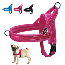 No Pull Dog Harness Reflective Nylon Strap Vest for Walking Small Medium Large