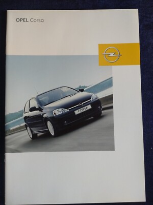 Opel Corsa C ECO Njoy Elegance Sport GSi Prospekt 2.2003 52 Seiten