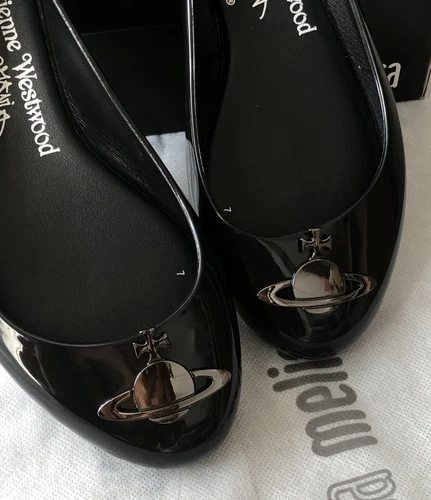 Women Melisa Jelly Slip On Shoes Space Love III Orb IV Plastic Pumps Flats Size - Picture 10 of 13