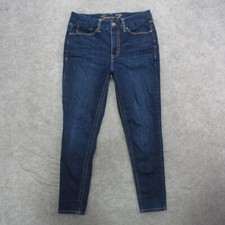 Seven7 Jeans Women's 12 Blue Medium Wash Tummyless High Rise Skinny Jeans