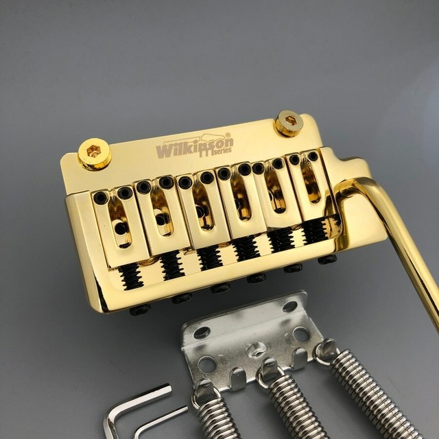 Gold Wilkinson 2 Point Bridge Tremolo System Fit Fender Stratocaster