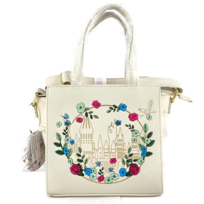 Loungefly Harry Potter Satchel Purse Bag Floral Hogwarts  display picture 1