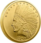 Antique Liberty Indian Head 10 Dollar Coin Uncirculated Morgan Silve...