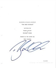 * RICKY WHITTLE * signed tv script * AMERICAN GODS * SHADOW MOON * COA * 2