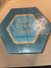 12 Twelve Glorious AngelsChristmas Ornaments 1995 C&F Enterprises Original Box