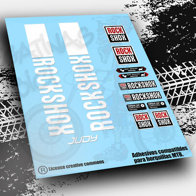 PB30 GABELAUFKLEBER ROCKSHOX JUDY 2021-2024    ADESIVI AUTOCOLLATS STICKERS