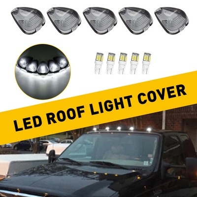 Smoke Lens White LED Cab Roof Marker Light For Ford F-250 F-350 Super Duty EAW