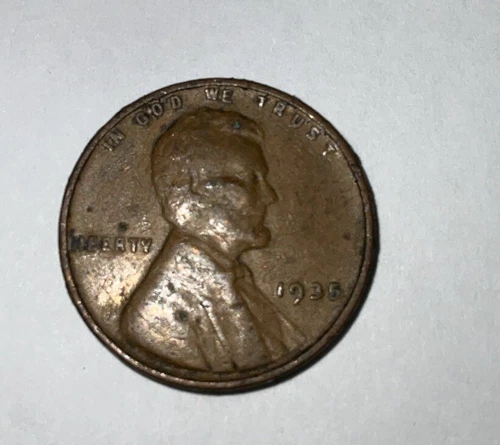 1935  Wheat Ear No Mint Mark Penny Philadelphia Business Strike 1C,Coins