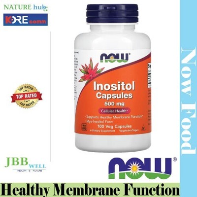 NOW Foods, Inositol Capsules, 500 mg, 100 Veg Capsules