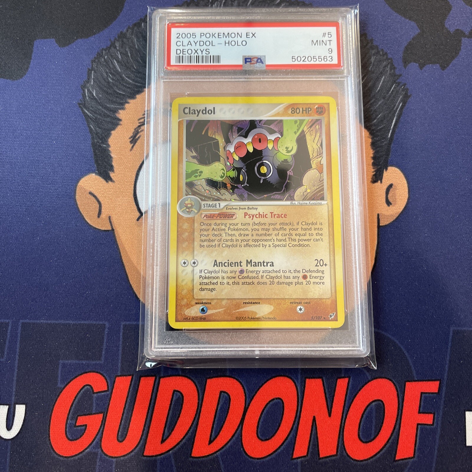PSA 9 MINT 2005 Pokemon EX Deoxys CLAYDOL #5 Holo Rare Vintage