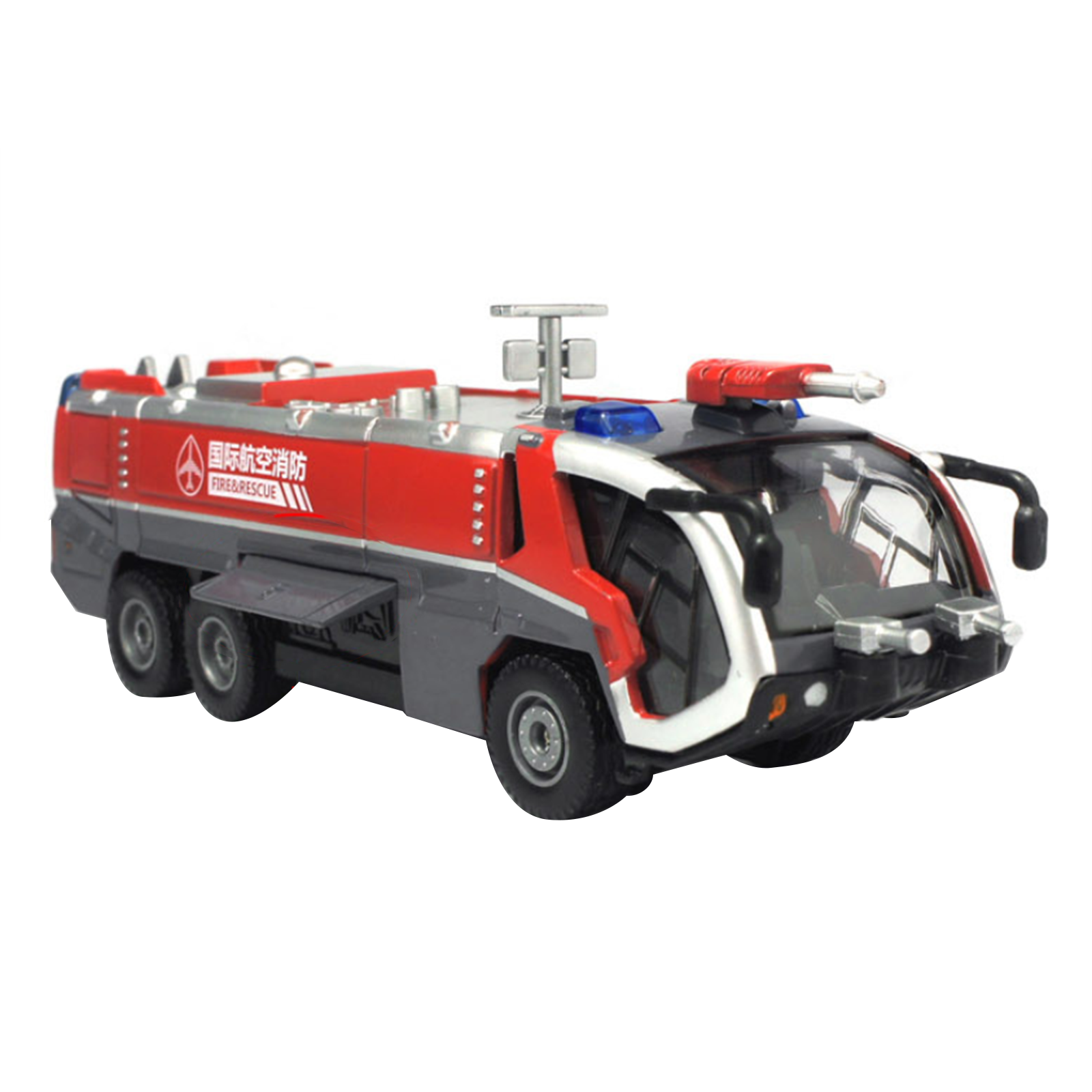 1/50 High Pressure Water Gun Fire Truck Model W/ Pull Back&Sound Light Gift