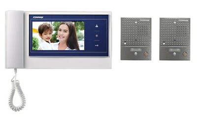 COMMAX 7'' Video Doorphone Set: 1 Monitor CDV-70K+ 2 Door Camera DRC-4CGN2