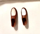 Vintage Ken Doll Brown Loafers Dress Shoes Early 60s Barbie/Ken #3