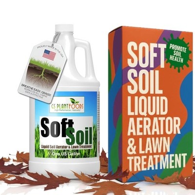 Soft Soil Liquid Soil Aerator & Lawn Treatment to Fix Compacted Soils, Improv...