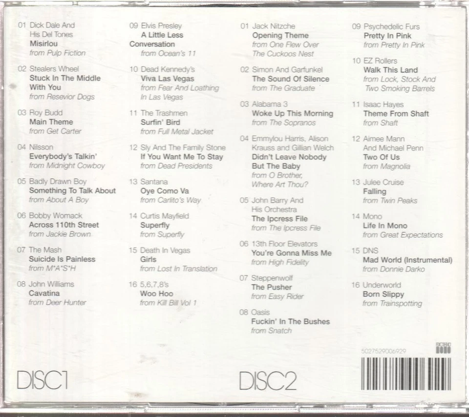 Various Artists Sound Track double CD Europe Echo 2005 CD. Has info sticker on - Bild 2 von 2