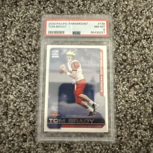 2000 Pacific Paramount Tom Brady #138 PSA 8 Rookie RC Super Bowl Patriots