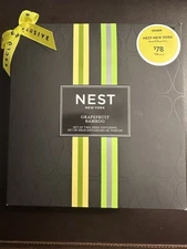 Nest Fragrances Grapefruit Bamboo Set of 2 Reed Diffusers - NEW IN BOX