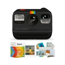 Polaroid Go Instant Camera Film Double Packs PhotoBox Kit FUN Compact (Black)